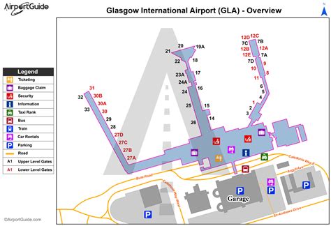 glasgow airport map layout.
